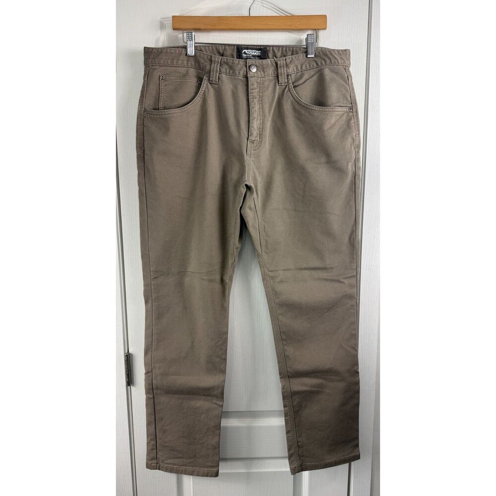 Mountain Khakis Mitchell Pants Men's 38x32 Modern Fit Brown Stretch Outdoor